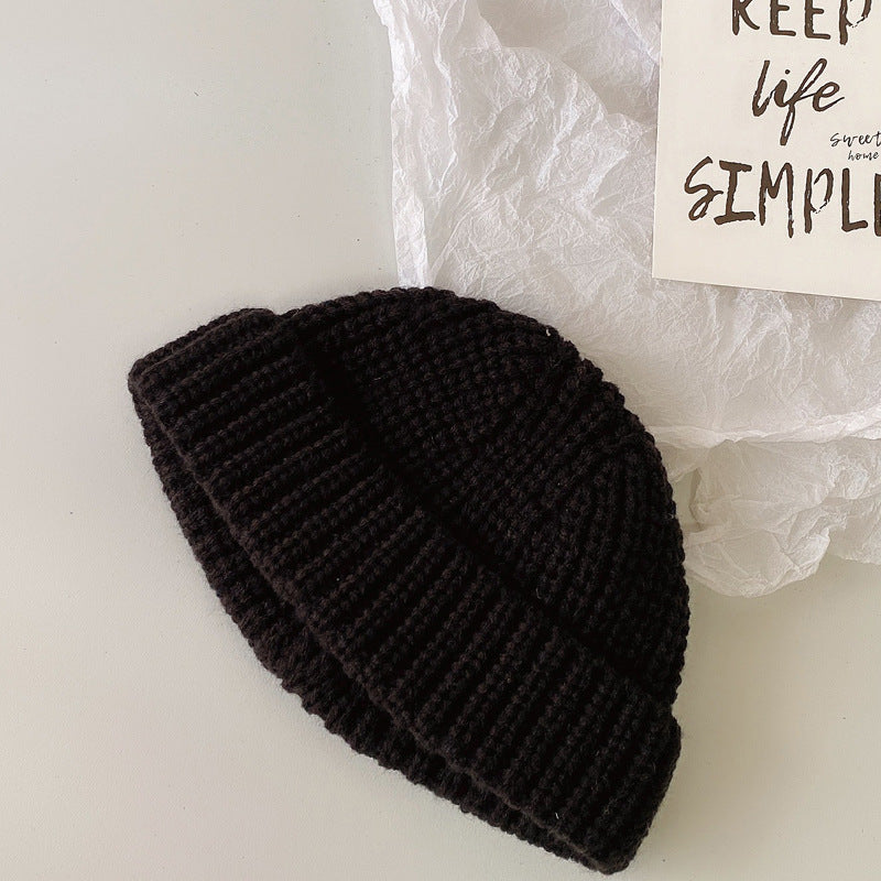 Autumn And Winter Knitted Wool Dock Cap Beanie for Boys