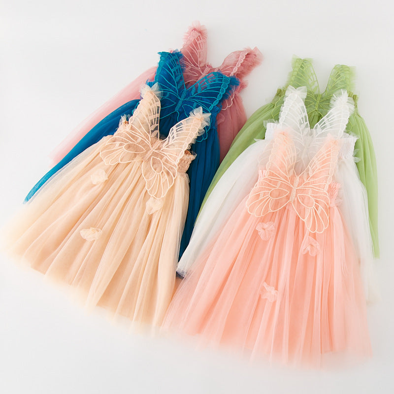 Butterfly Tulle Birthday Dress for Special Occassion