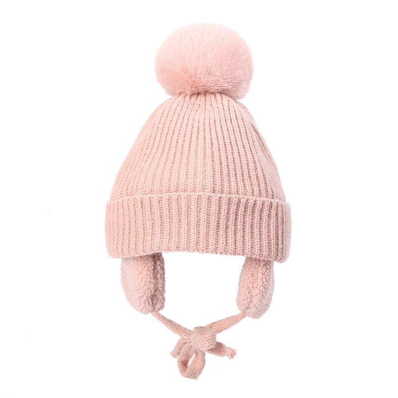 Autumn And Winter Children's Cute Knit Wool Beanie