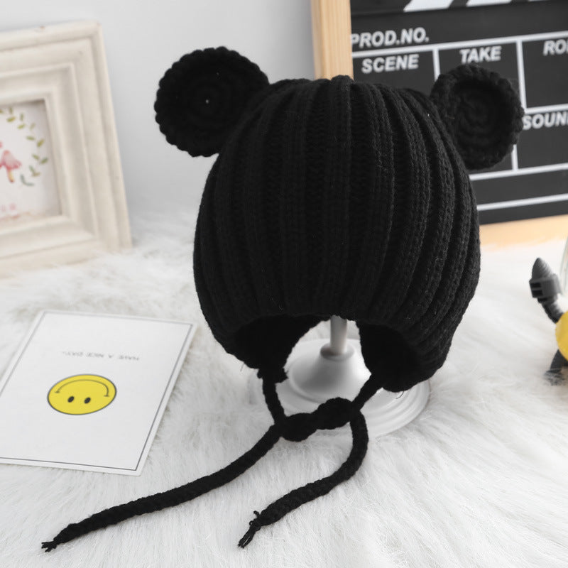 Baby Bear Ears Warm Woolen Hat Beanie