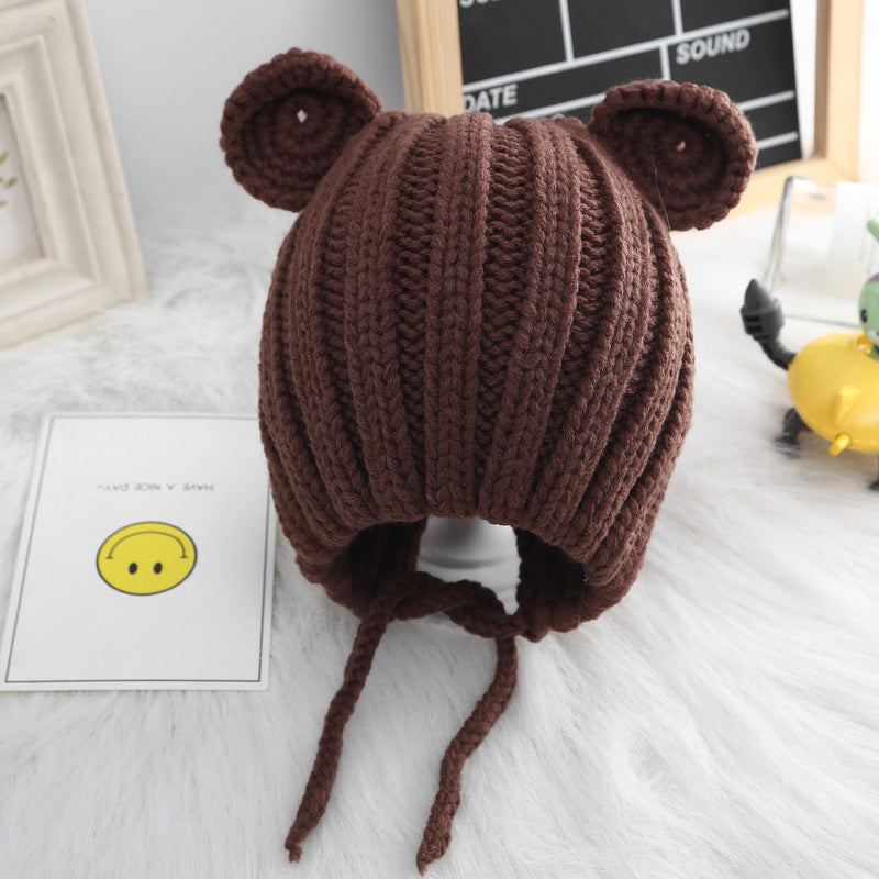 Baby Bear Ears Warm Woolen Hat Beanie