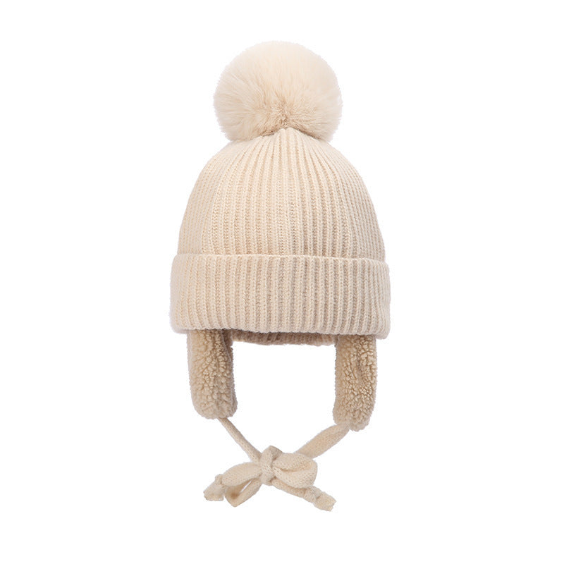 Autumn And Winter Children's Cute Knit Wool Beanie