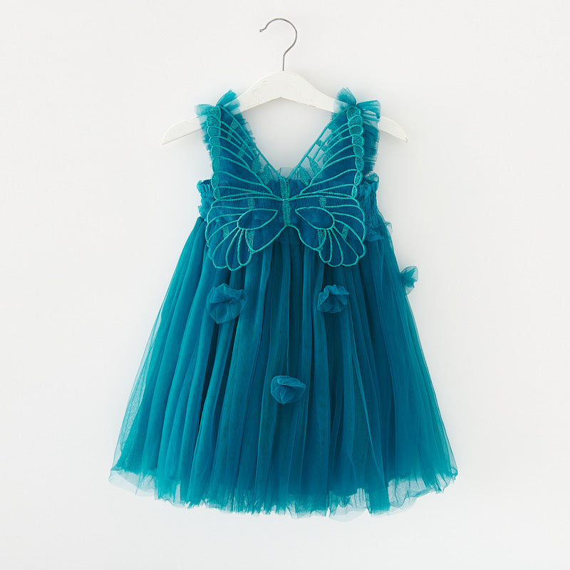 Butterfly Tulle Birthday Dress for Special Occassion