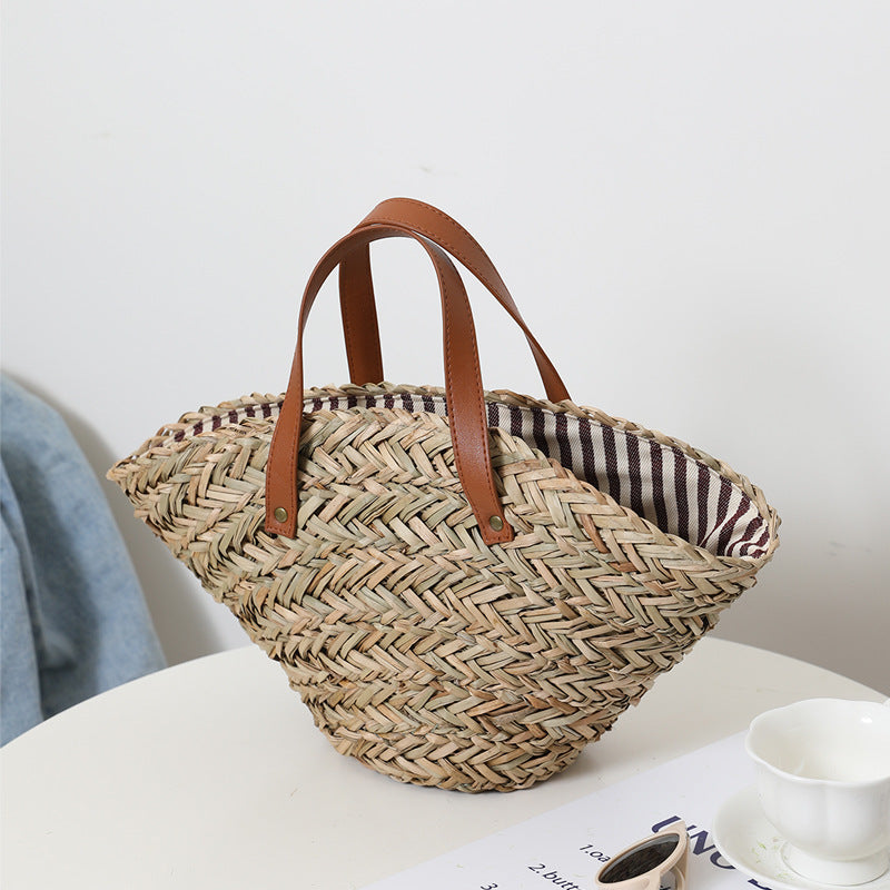 French Woven Straw Bag