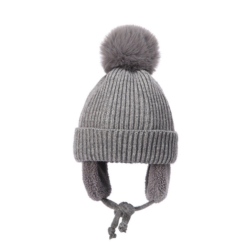 Autumn And Winter Children's Cute Knit Wool Beanie