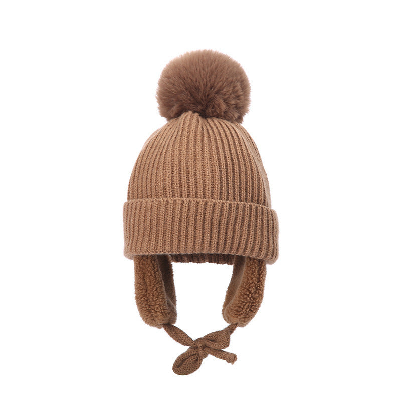 Autumn And Winter Children's Cute Knit Wool Beanie