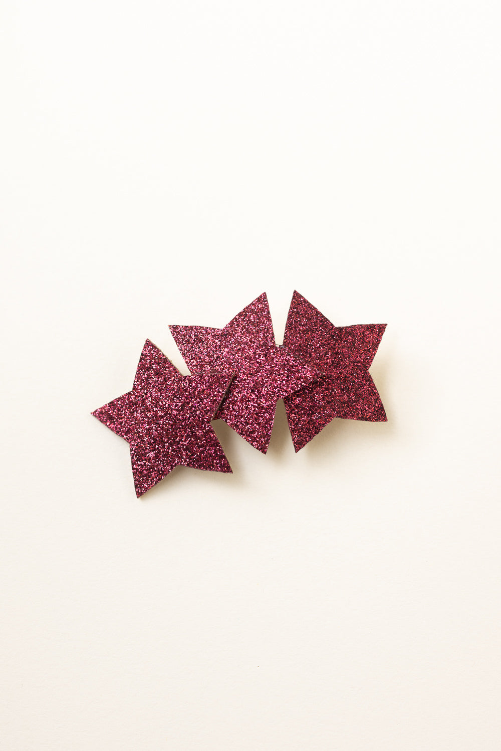 Three Star Glitter Show Hair clip