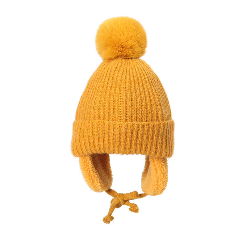 Autumn And Winter Children's Cute Knit Wool Beanie