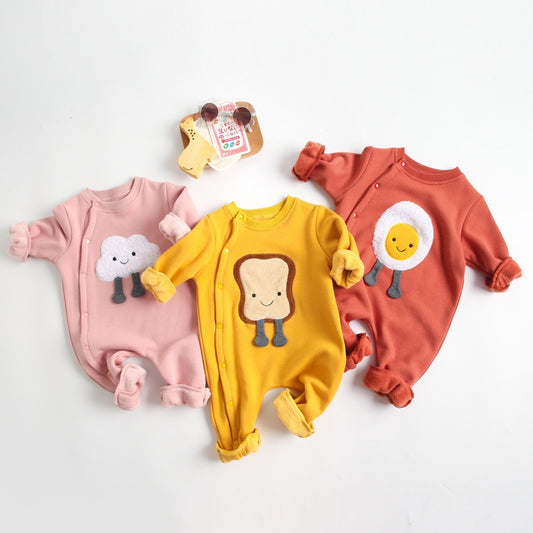 Cute Cartoon Baby Jumpsuit Autumn And Winter