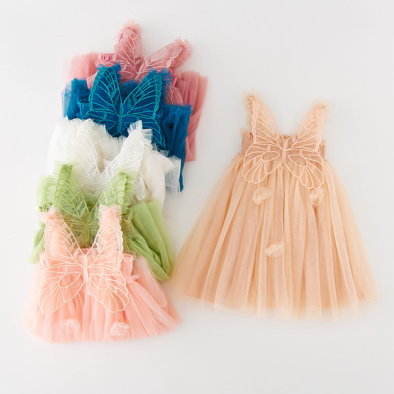 Butterfly Tulle Birthday Dress for Special Occassion