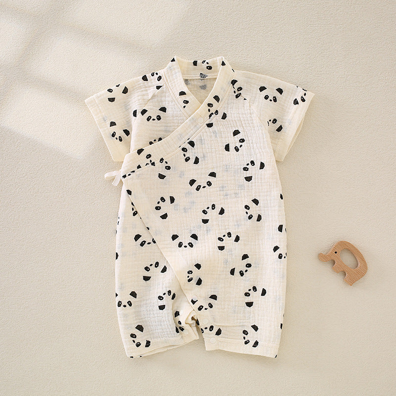Yukata Style Baby Summer Wrap Lightweight Cute Jumpsuit