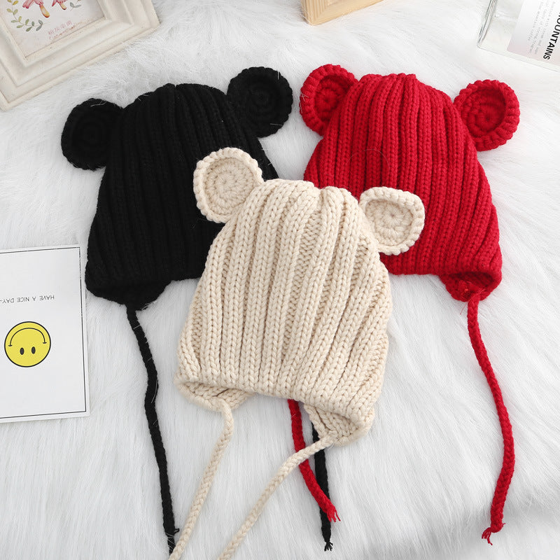 Baby Bear Ears Warm Woolen Hat Beanie