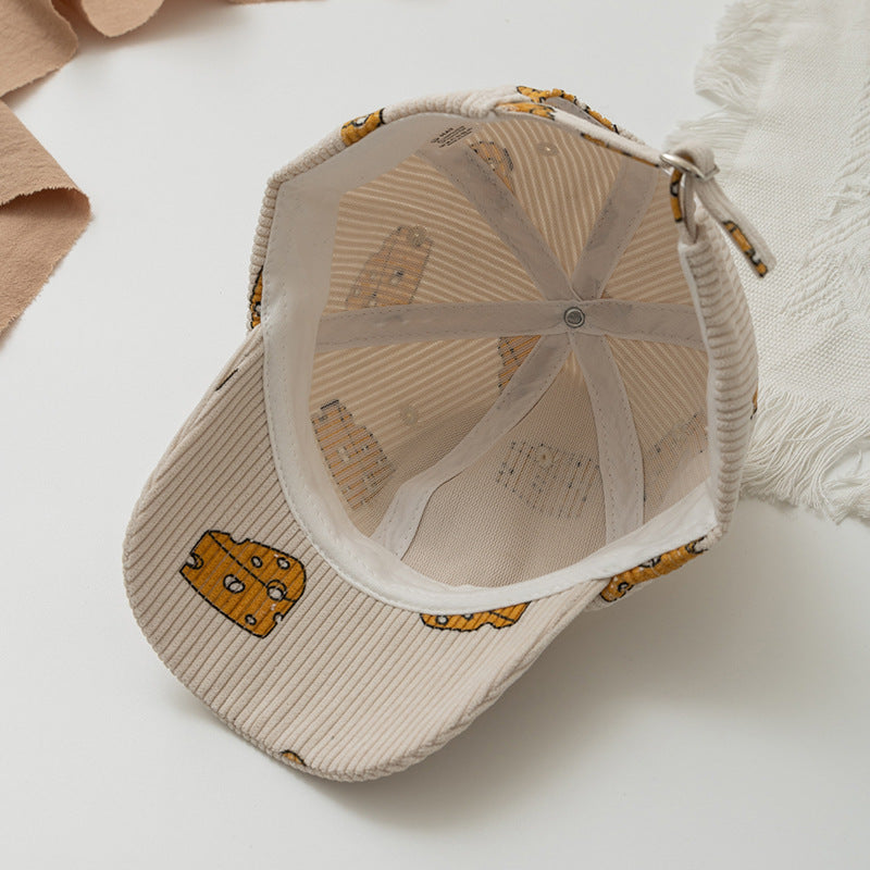 Children's Cute Cheese Rainbow Printing Bucket Hat