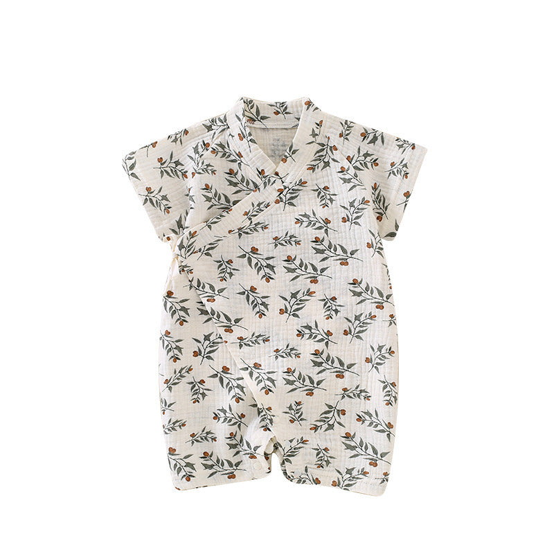 Yukata Style Baby Summer Wrap Lightweight Cute Jumpsuit