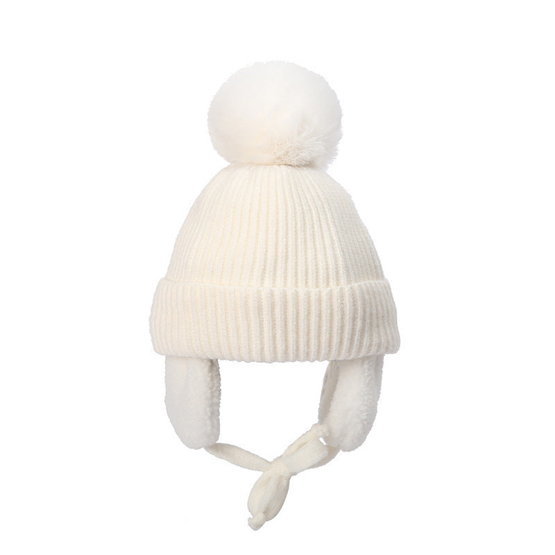 Autumn And Winter Children's Cute Knit Wool Beanie