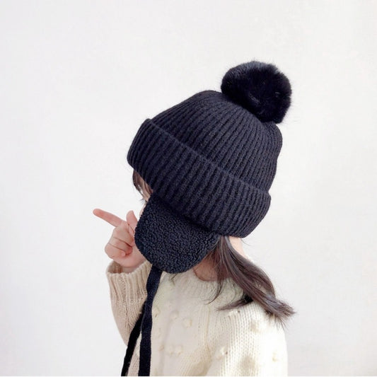 Autumn And Winter Children's Cute Knit Wool Beanie