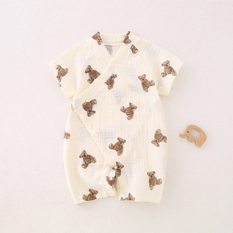 Yukata Style Baby Summer Wrap Lightweight Cute Jumpsuit